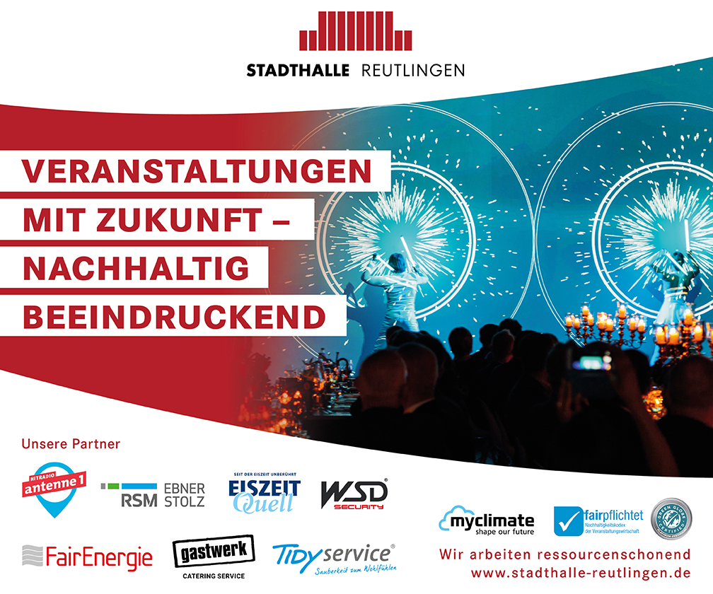 Anzeige Stadthalle Reutlingen 2026